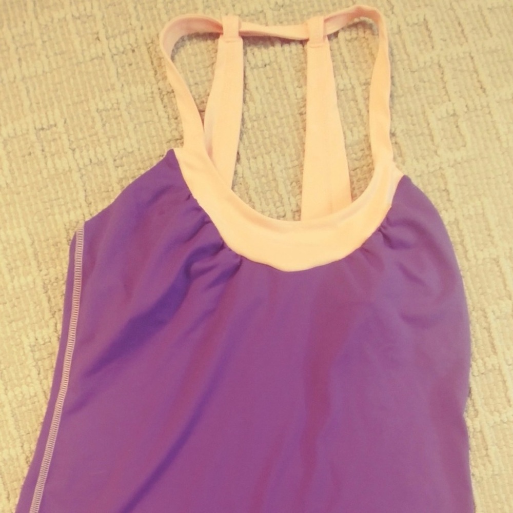 Avia Medium Purple and Peach Workout Tank top